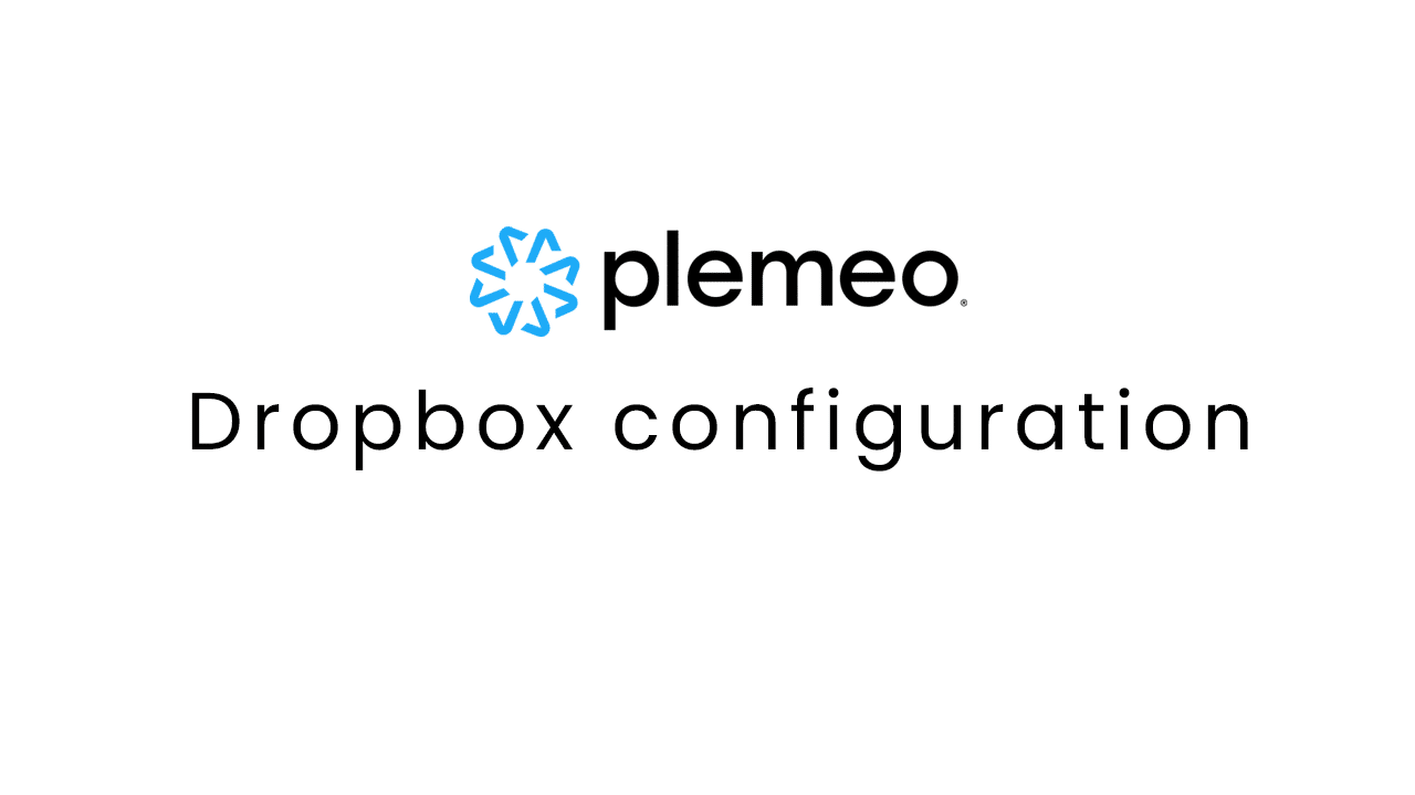 Dropbox configuration